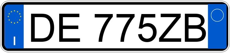 Numer rejestracyjny DE775ZB posiada ALFA ROMEO 147 2a serie Numer rejestracyjny DE775ZB posiada ALFA ROMEO 147 2a serie