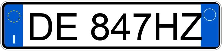 Numer rejestracyjny DE847HZ posiada LANCIA Musa