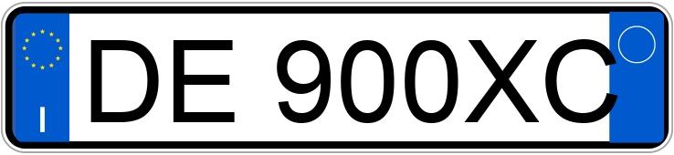 Numer rejestracyjny DE900XC posiada TOYOTA Aygo 1a serie