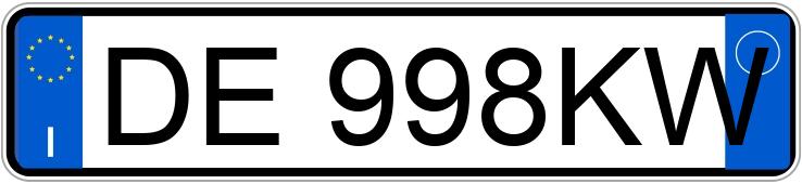 Numer rejestracyjny DE998KW posiada SEAT Ibiza 3a serie Numer rejestracyjny DE998KW posiada SEAT Ibiza 3a serie