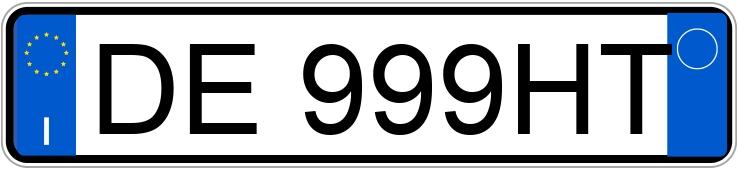 Numer rejestracyjny DE999HT posiada HYUNDAI Atos