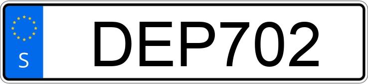 Numer rejestracyjny DEP702 posiada BMW 320i