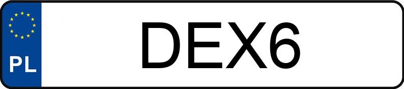 Numer rejestracyjny DEX 6 posiada NISSAN Rogue 2.5 MR`13 SL 4WD Aut. - DEX6