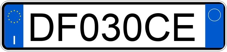 Numer rejestracyjny DF030CE posiada FORD Fiesta 5a serie