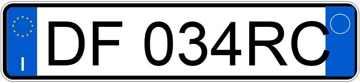 Numer rejestracyjny DF034RC posiada MERCEDES Classe A