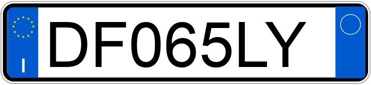 Numer rejestracyjny DF065LY posiada SUZUKI Swift