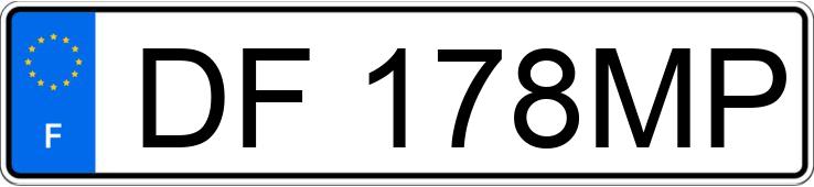 Numer rejestracyjny DF178MP posiada CITROEN C4 PICASSO II