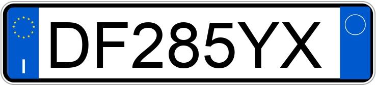 Numer rejestracyjny DF285YX posiada CITROEN C1