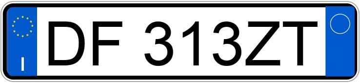 Numer rejestracyjny DF313ZT posiada BMW X3