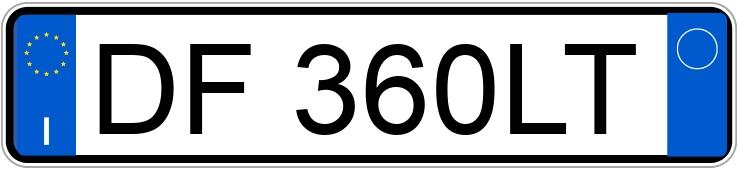 Numer rejestracyjny DF360LT posiada PEUGEOT 107 Numer rejestracyjny DF360LT posiada PEUGEOT 107