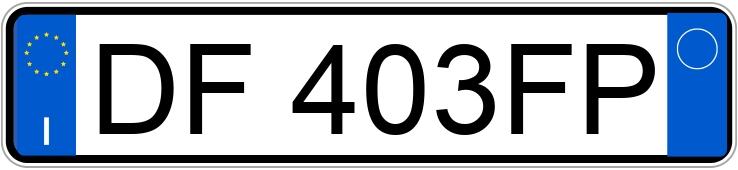 Numer rejestracyjny DF403FP posiada TOYOTA Aygo 1a serie