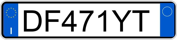 Numer rejestracyjny DF471YT posiada FIAT Panda 2a serie Numer rejestracyjny DF471YT posiada FIAT Panda 2a serie