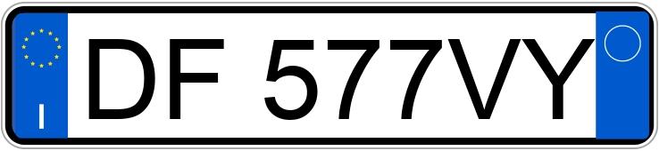 Numer rejestracyjny DF577VY posiada AUDI A3 2a serie Numer rejestracyjny DF577VY posiada AUDI A3 2a serie