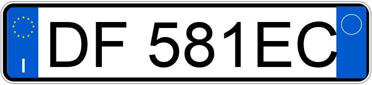 Numer rejestracyjny DF581EC posiada MERCEDES Classe B