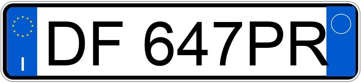 Numer rejestracyjny DF647PR posiada OPEL Zafira 2a serie