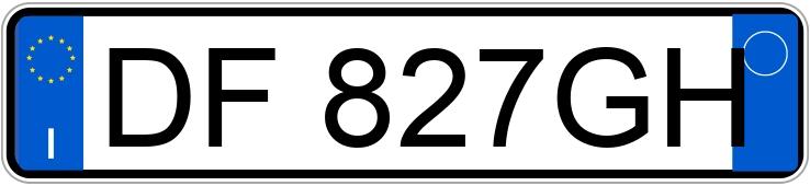 Numer rejestracyjny DF827GH posiada FIAT Panda 2a serie