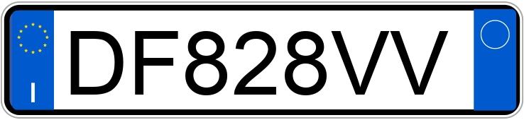 Numer rejestracyjny DF828VV posiada PEUGEOT 207