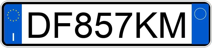 Numer rejestracyjny DF857KM posiada BMW X3