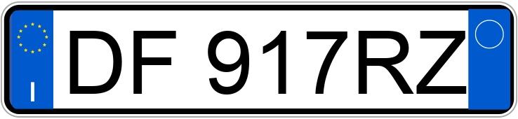 Numer rejestracyjny DF917RZ posiada CITROEN C1