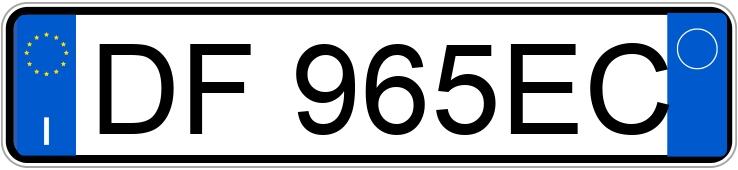 Numer rejestracyjny DF965EC posiada TOYOTA Aygo 1a serie