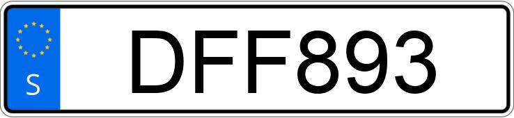 Numer rejestracyjny DFF893 posiada Fiat Twin SL