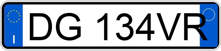 Numer rejestracyjny DG134VR posiada PEUGEOT 207