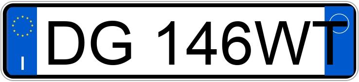 Numer rejestracyjny DG146WT posiada BMW Serie 3