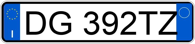 Numer rejestracyjny DG392TZ posiada Vw Golf