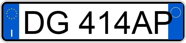 Numer rejestracyjny DG414AP posiada VOLKSWAGEN Golf 5a serie Numer rejestracyjny DG414AP posiada VOLKSWAGEN Golf 5a serie