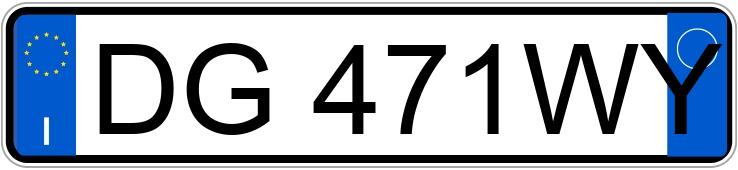 Numer rejestracyjny DG471WY posiada ALFA ROMEO 159