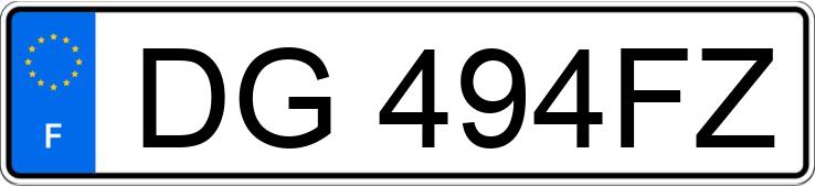 Numer rejestracyjny DG494FZ posiada TOYOTA YARIS III