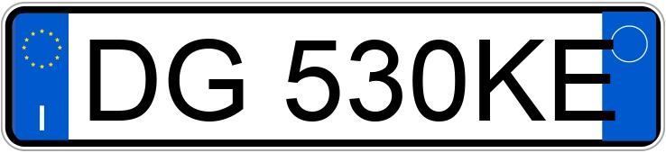 Numer rejestracyjny DG530KE posiada TOYOTA Yaris 2a serie