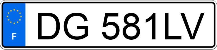 Numer rejestracyjny DG581LV posiada RENAULT TRAFIC III