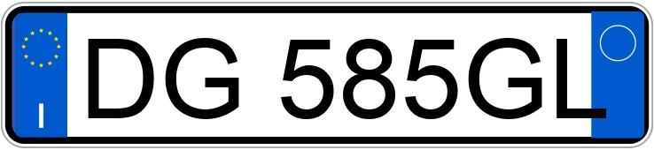 Numer rejestracyjny DG585GL posiada MERCEDES Classe B