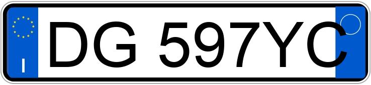 Numer rejestracyjny DG597YC posiada FIAT Grande Punto