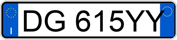 Numer rejestracyjny DG615YY posiada FIAT Bravo 2a serie Numer rejestracyjny DG615YY posiada FIAT Bravo 2a serie