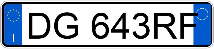 Numer rejestracyjny DG643RF posiada AUDI A3 2a serie