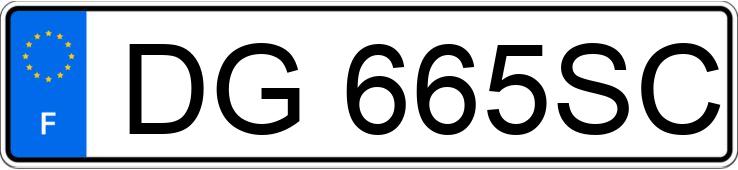 Numer rejestracyjny DG665SC posiada AUDI A3