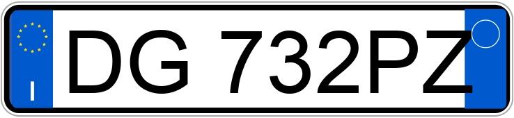 Numer rejestracyjny DG732PZ posiada MINI Mini 3a serie