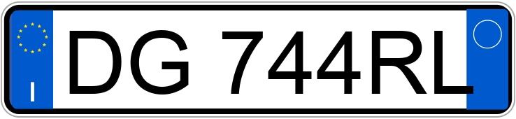 Numer rejestracyjny DG744RL posiada BMW Serie 3