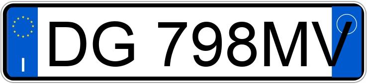 Numer rejestracyjny DG798MV posiada LANCIA Ypsilon 2a serie