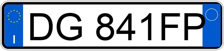 Numer rejestracyjny DG841FP posiada FIAT Bravo 2a serie Numer rejestracyjny DG841FP posiada FIAT Bravo 2a serie