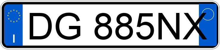 Numer rejestracyjny DG885NX posiada CITROEN C2
