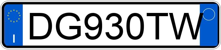 Numer rejestracyjny DG930TW posiada FIAT Bravo 2a serie Numer rejestracyjny DG930TW posiada FIAT Bravo 2a serie