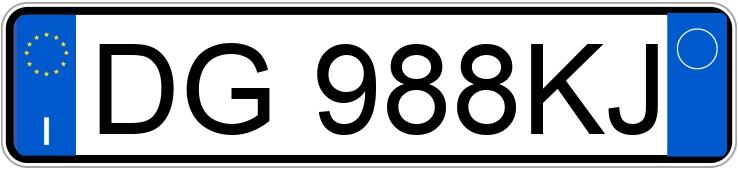 Numer rejestracyjny DG988KJ posiada BMW Serie 3 320 d cat MSport (120 kw)