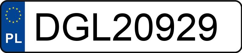 Numer rejestracyjny DGL 20929 posiada PORSCHE CAYENNE - DGL20929