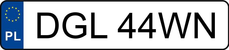 Numer rejestracyjny DGL 44WN posiada VOLKSWAGEN GOLF - DGL44WN