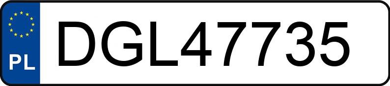 Pirat drogowy w pojeździe o numerach rejestracyjnych DGL47735