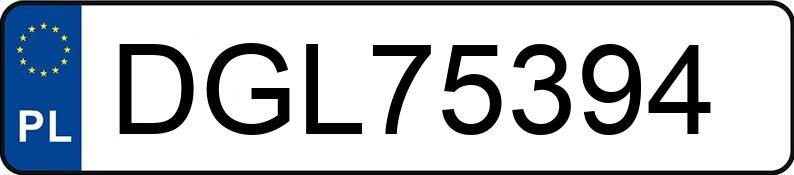 Numer rejestracyjny DGL 75394 posiada VOLKSWAGEN TOURAN - DGL75394