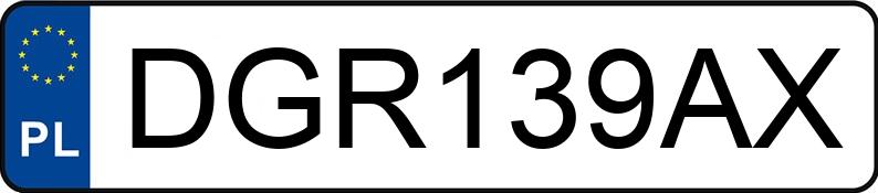 Numer rejestracyjny DGR 139AX posiada MERCEDES-BENZ C 180 - DGR139AX